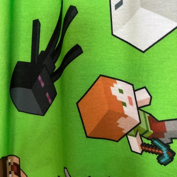 2022 Minecraft  Lounging/Pajama Bottoms W/4 Minecraft Booka & Minecraft UNO - Picture 5 of 10